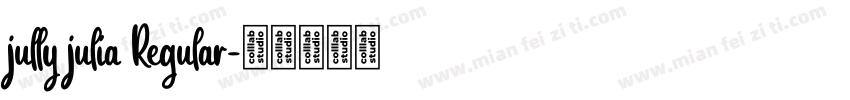 jully julia Regular字体转换